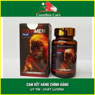Hỗ trợ sinh lực nam KICHMEN PLUS - Bổ thận tráng dương tăng cường sinh lực nam - Lọ 30 viên