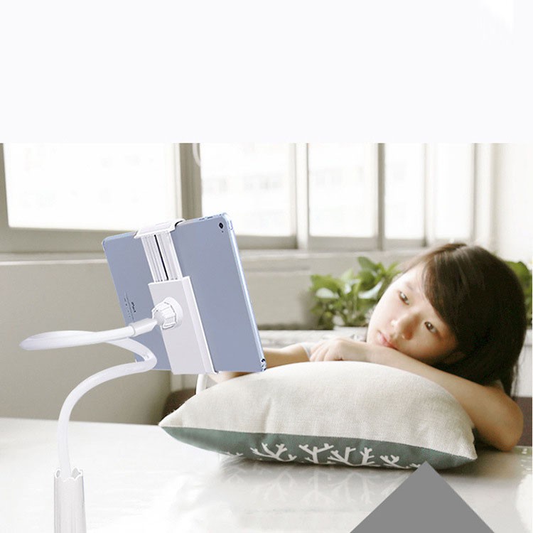 Giá đỡ kệ đỡ điện thoại máy tính bảng dài 1m kẹp vào bàn học, bàn làm việc, giường ngủ tiện dụng - Ráp