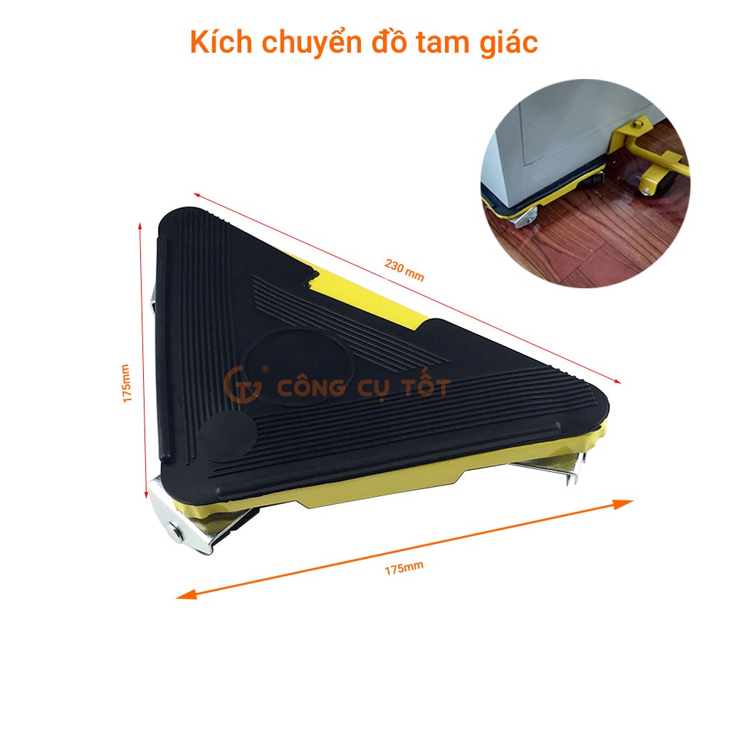 Bộ dụng cụ hỗ trợ nâng và di chuyển đồ đạc tam giác 40 bánh
