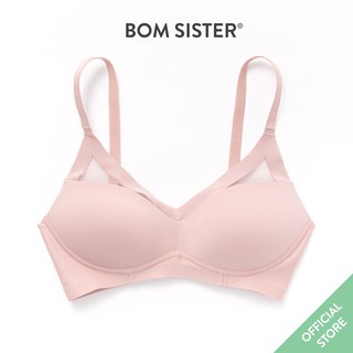 Áo Lót Mút Mỏng Chất Su Phối Lưới Màu Trơn Không Gọng Thoải Mái Nâng Ngực Tự Nhiên BOM SISTER A2399