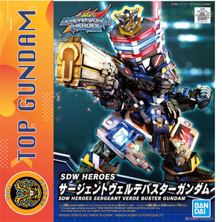 Mô Hình Lắp Ráp SD World Heroes Sergeant Verde Buster Gundam