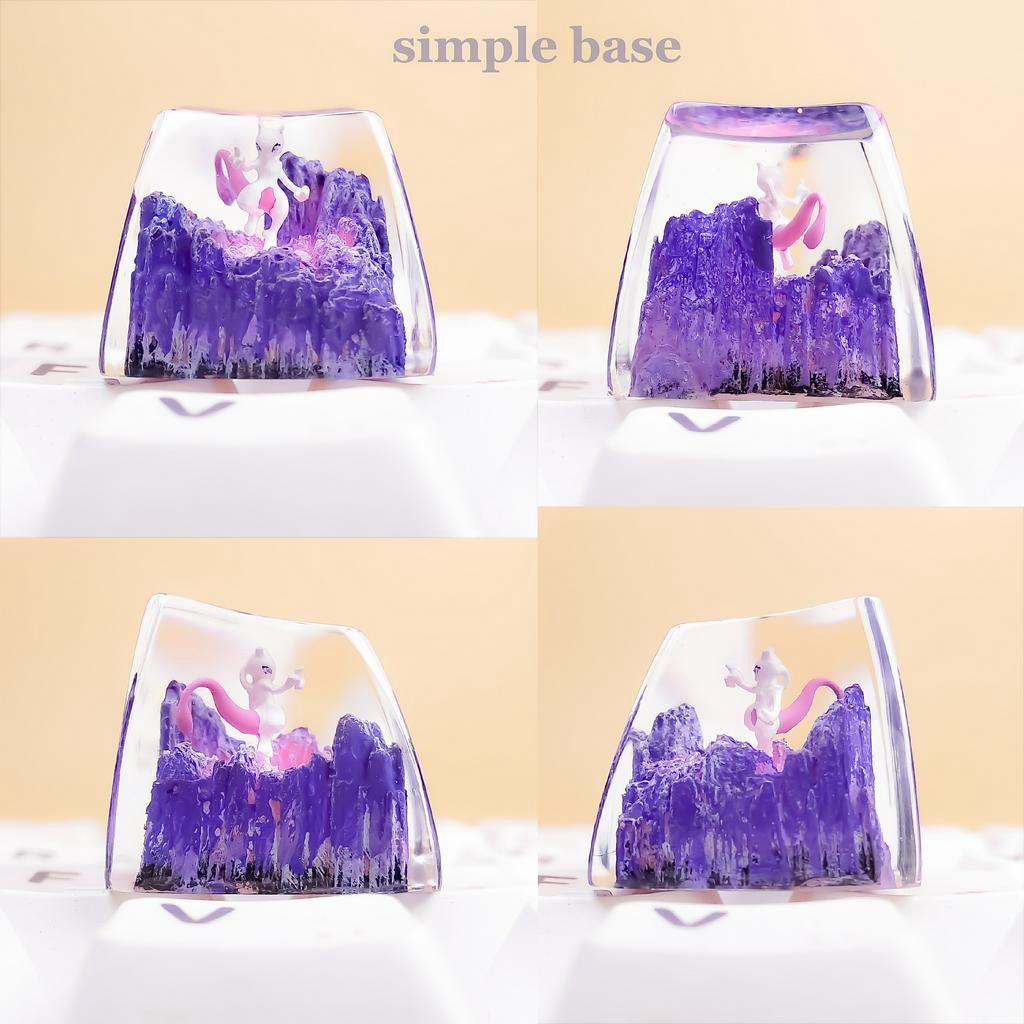 Nút bàn phím Pokemon, nút bàn phím Mewtwo , Bàn phím nhân vật hoạt hình -  Mewtwo keycap, POKÉMON Artisan Keycap