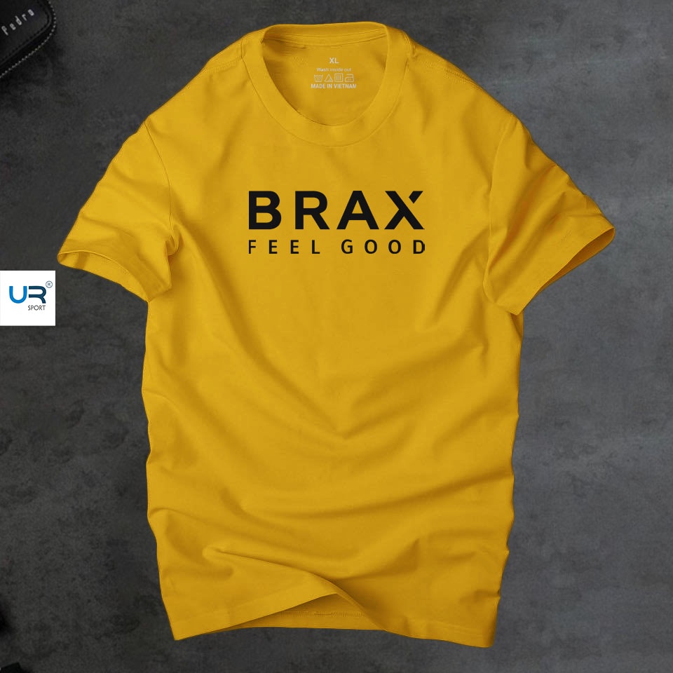 Áo thun nam cổ tròn Brax thời cá tính, chất vải cotton 4 chiều cao cấp thoáng mát