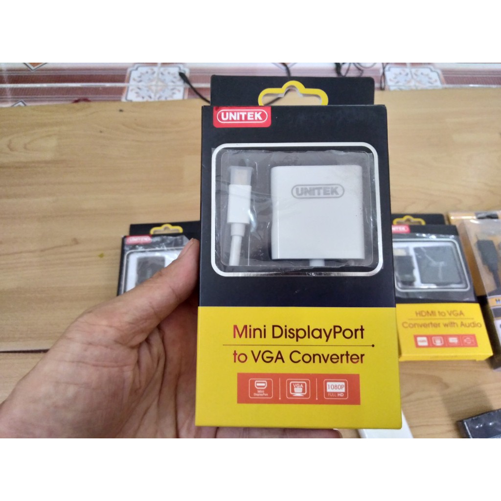 Thanh lý Mini Displayport to VGA,HDMI cáp chuyển Unitek còn mới