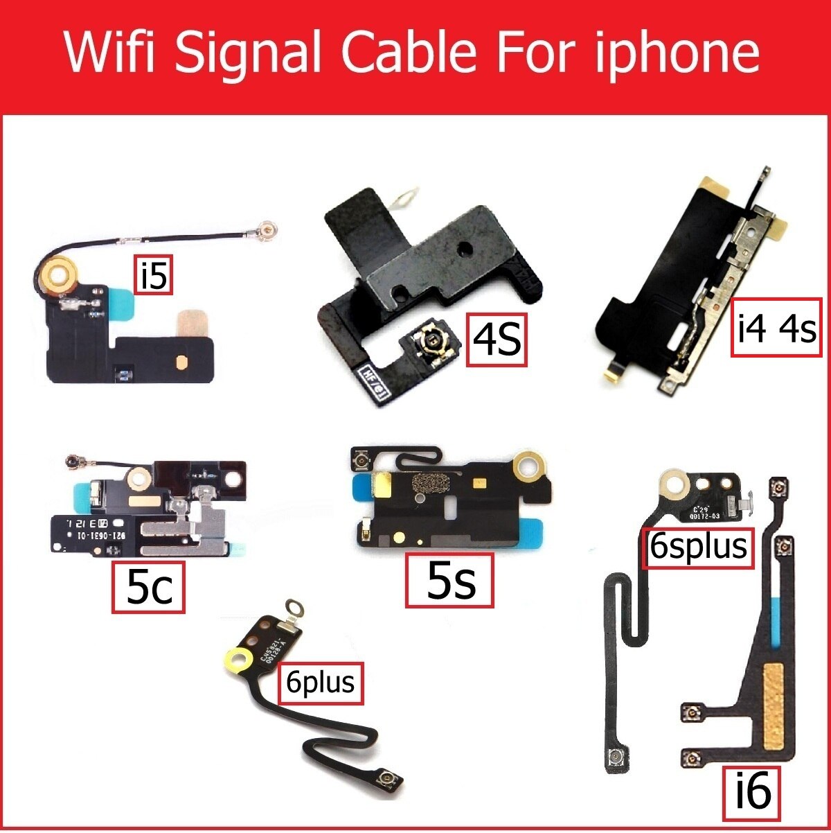 Cáp Ăng Ten Wifi A + Cho Iphone 4 4s 5 5s 5c 6 Plus