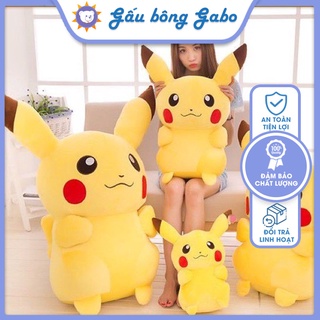 [Siêu ưu đãi] Gấu bông teddy Pikachu, thú nhồi bông Pikachu siêu dễ thương Size 25cm,35cm,50cm,55cm xưởng sỉ gấu bông