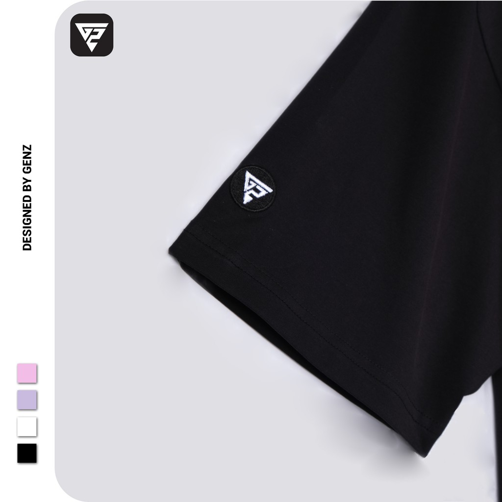 Áo thun tay lỡ GENZ phông Unisex nam nữ Premium Cotton oversize form rộng Eat Everything