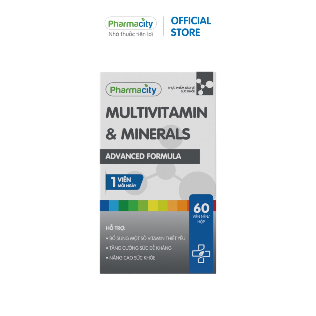 Thực phẩm Pharmacity bảo vệ sức khỏe bổ sung vitamin Advanced Formula Mutivitamin & Mineral