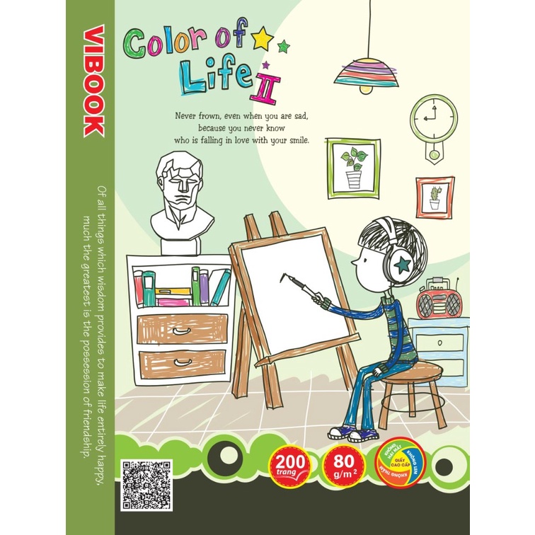 Tập 200 trang Vibook Color of Life