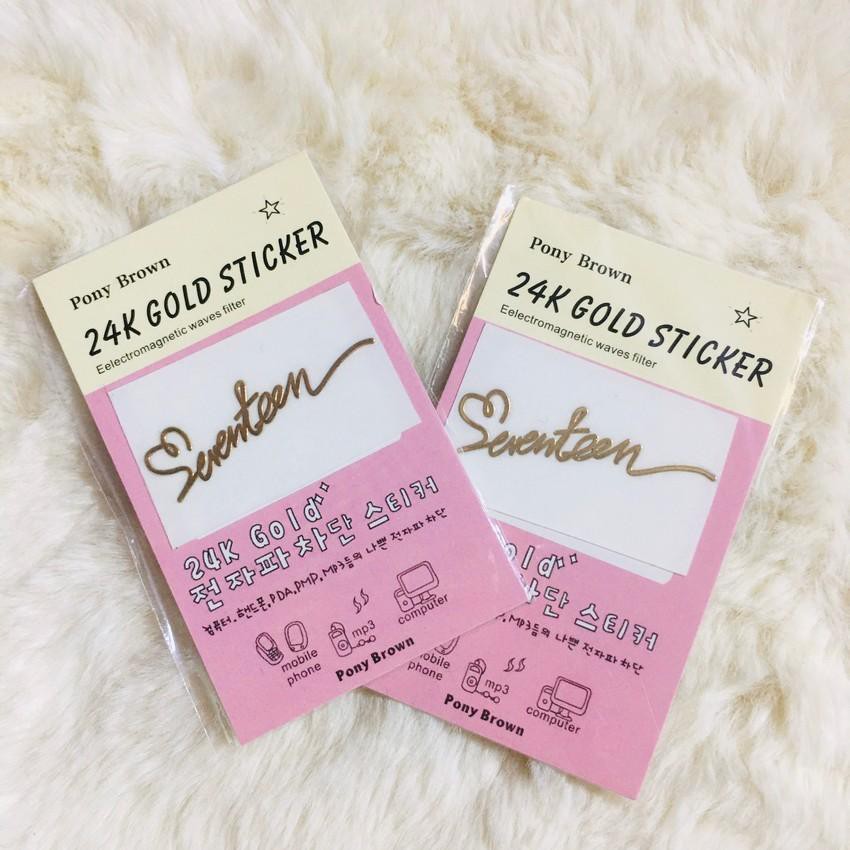 Sticker Seventeen Chữ ký dán thần tượng idol quà tặng dễ thương