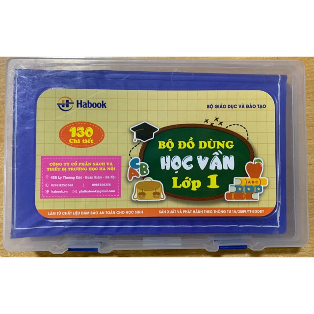 Bộ đồ dùng học vần lớp 1.