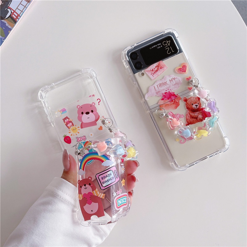 Ốp Điện Thoại TPU Chống Sốc Họa Tiết Hoạt Hình Cho Samsung Z Flip 3 5G Galaxy zflip3