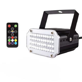 Bộ đèn LED ánh sáng 7 màu nhấp nháy theo nhạc điều khiển từ xa độc đáo