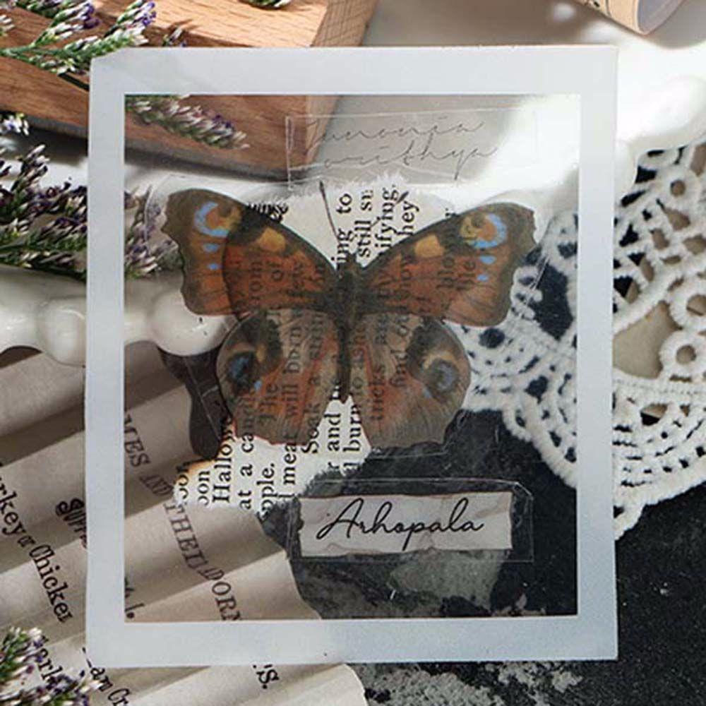 Miếng Dán Hình Hoa Lá / Bướm / Tài Liệu Trang Trí Sổ Tay DIY