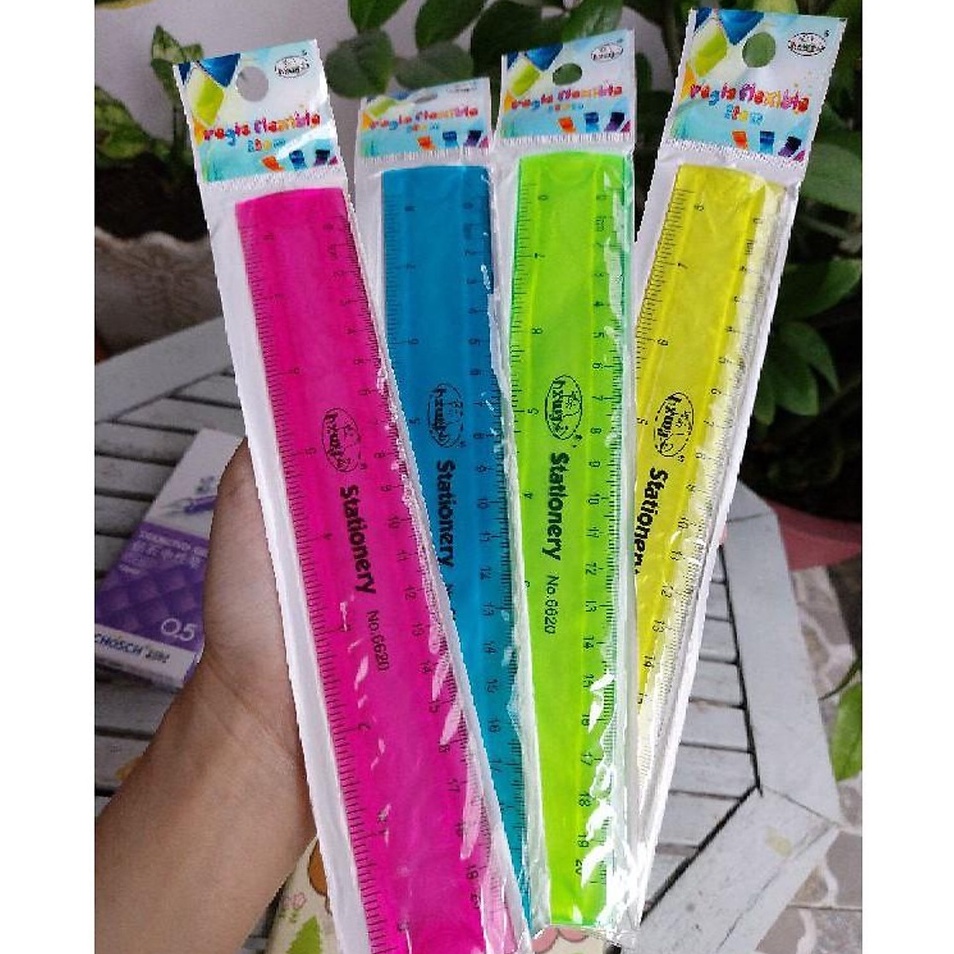 Combo 2 cây thước dẻo Aihao 20cm loại dày tốt