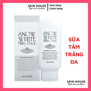 Kem Ủ Trắng Secret Key Snow White Milky Pack 200g - Kem snow white Milky Pack dưỡng trắng da toàn thân