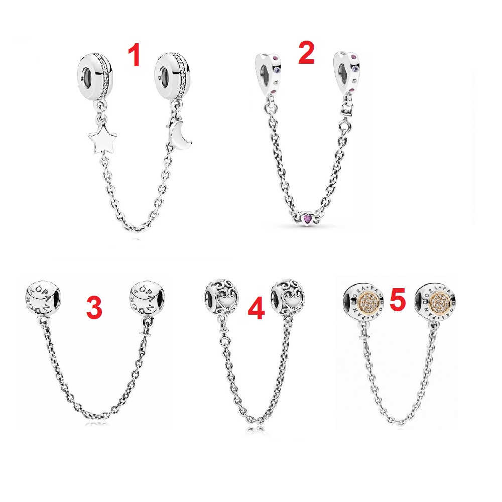 Charm xích safety chain bạc 925 cao cấp- Mã sản phẩm VENUSXTS