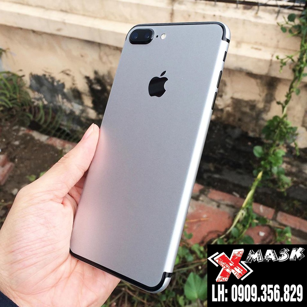 Skin Màu iphone 7plus Xám Lợt