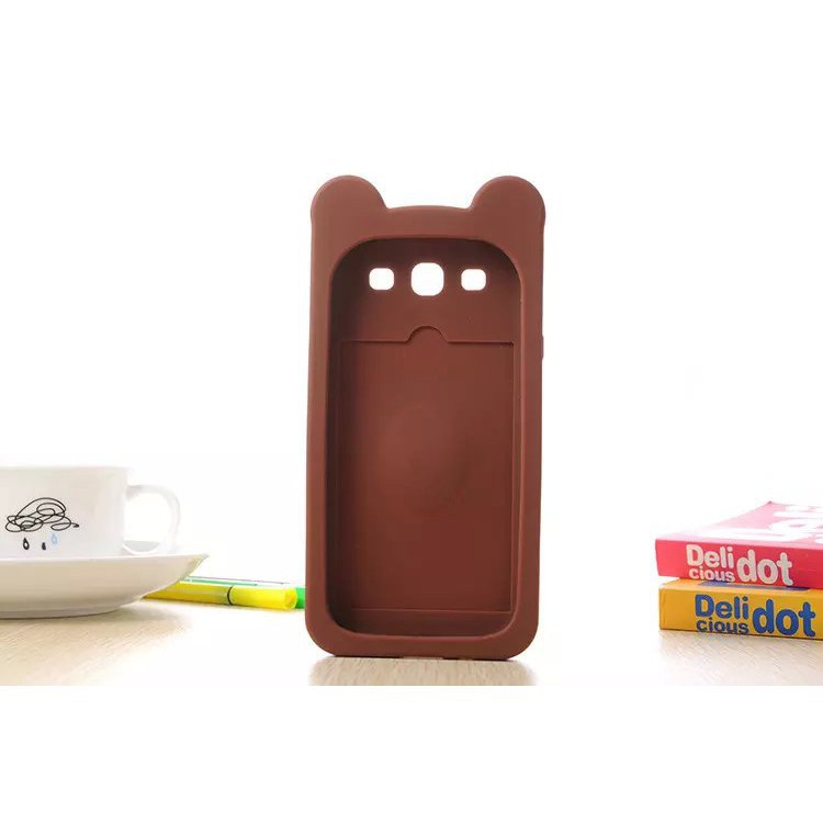 Ốp điện thoại mềm trang trí hình gấu cho iPhone XS XR X 5 6 6S 7 8 Plus