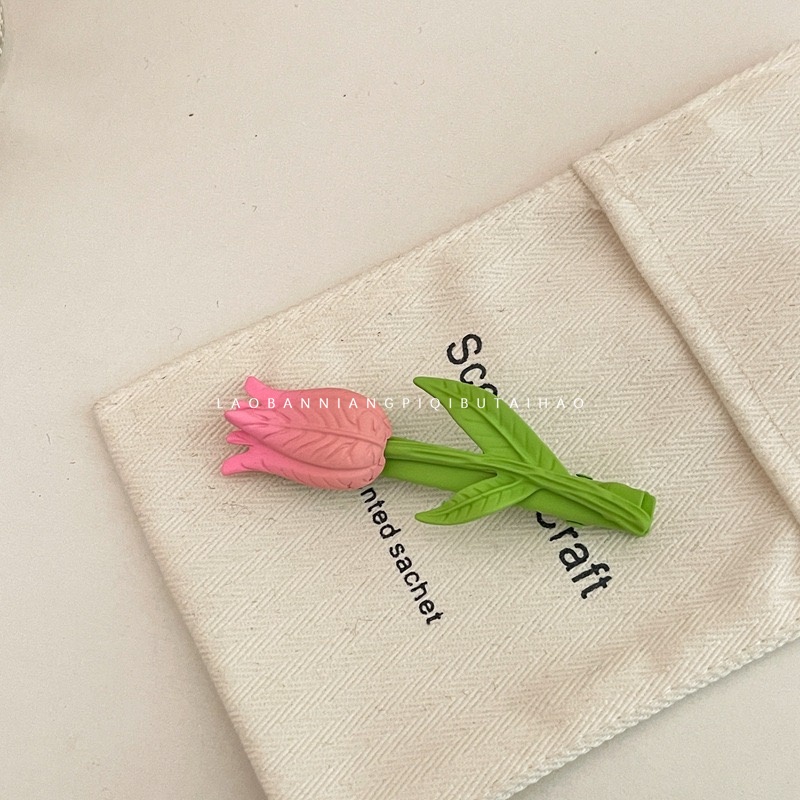 Kẹp Tóc Hình Hoa Tulip Xinh Xắn Cho Nữ