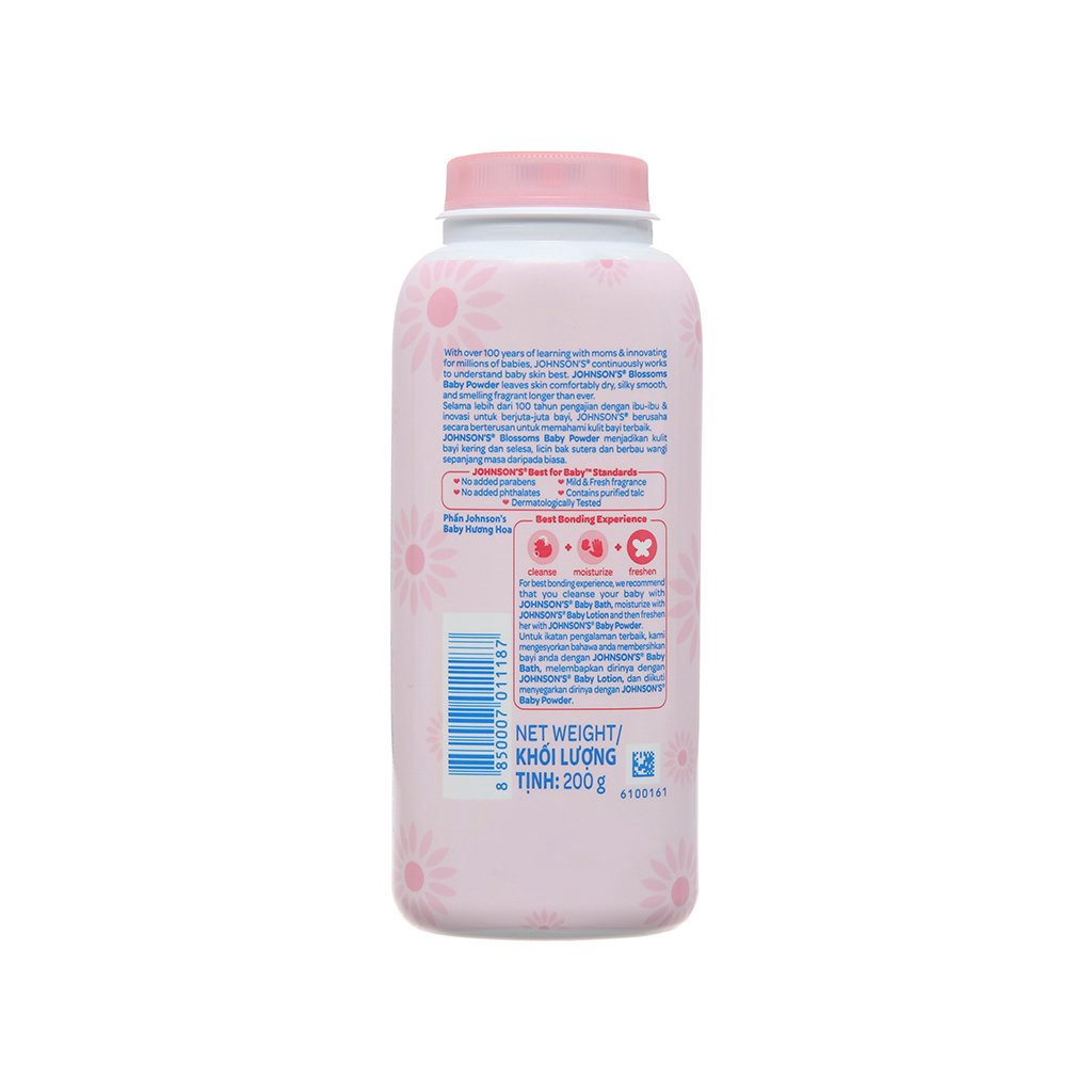 Phấn Rôm Hồng Johnson's Baby - Blossoms baby powder 100g - 200g
