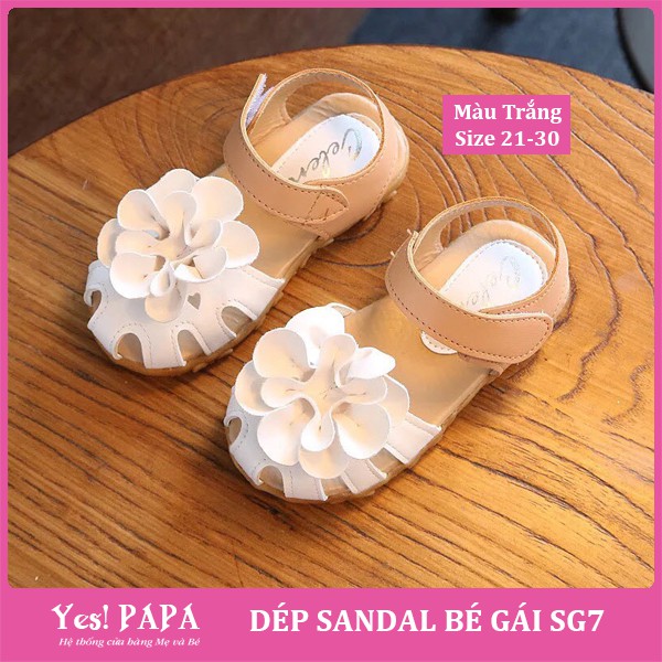 Sandal đính hoa cho bé gái SG7 | Giày dép bé gái