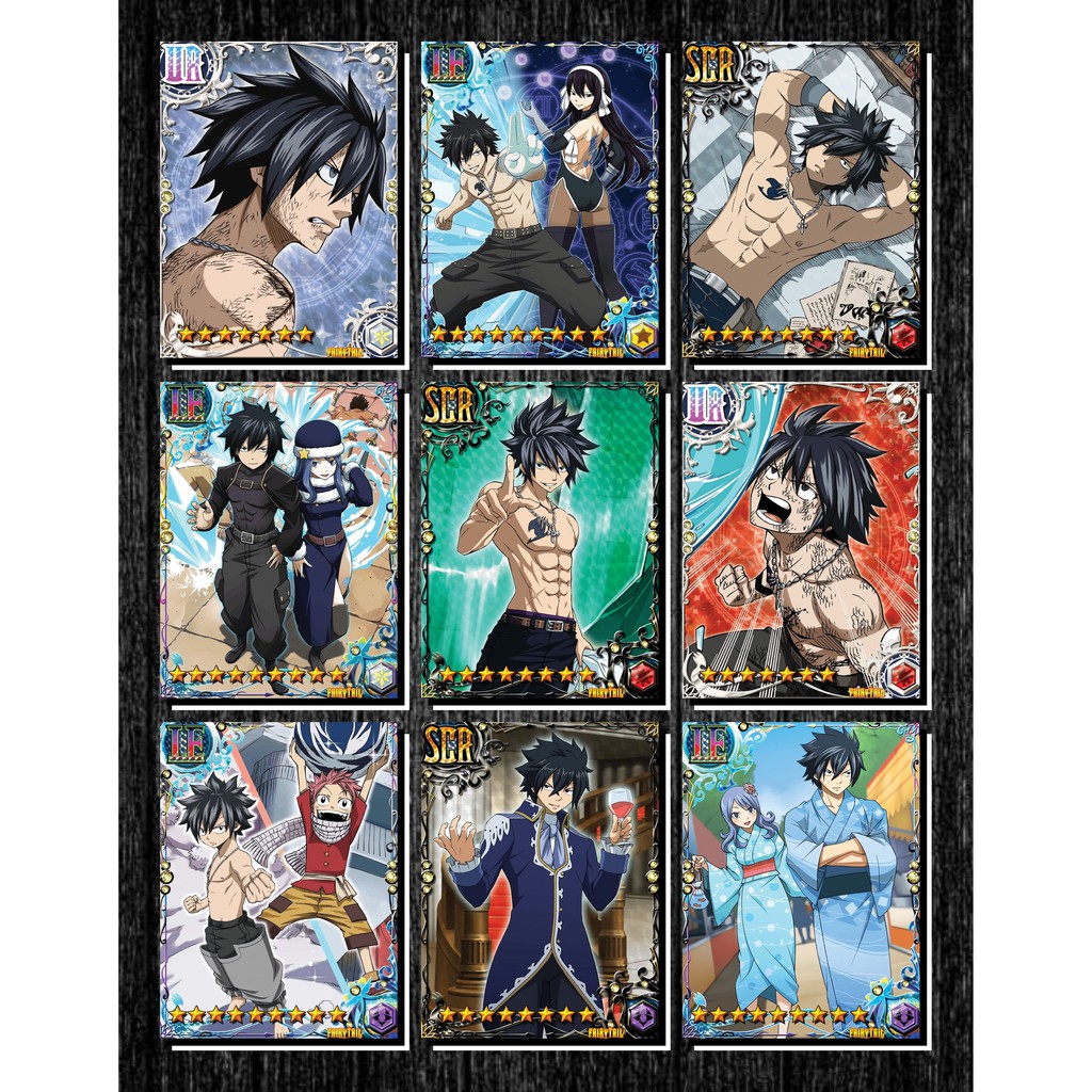 Thẻ bài Fairy Tail - Phần 9 - Gray Fullbuster - Khổ 6.3 cm x 8.4 cm