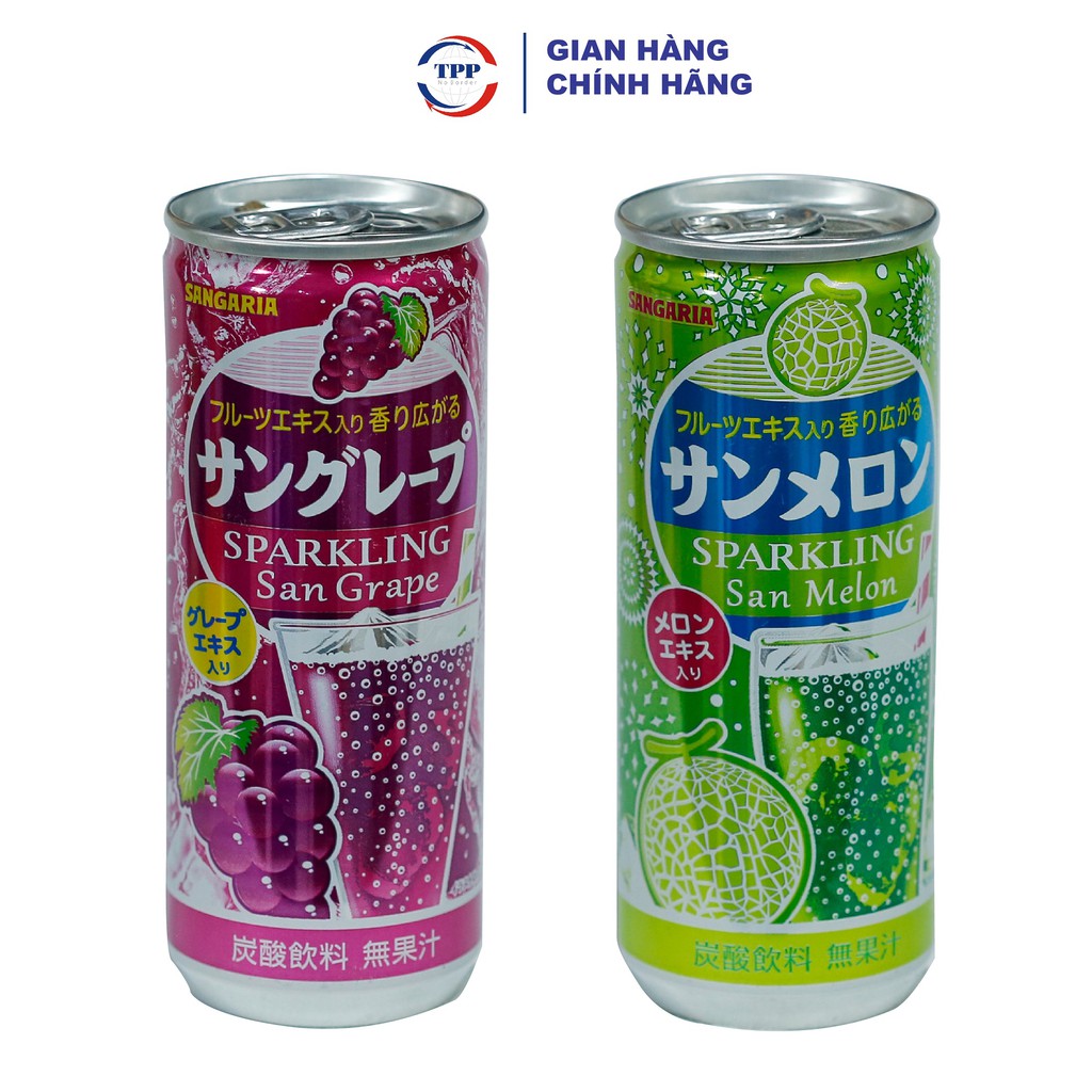 Hàng Nhập Khẩu Nước Soda Sangaria Sparkling 250ml - Nhật Bản