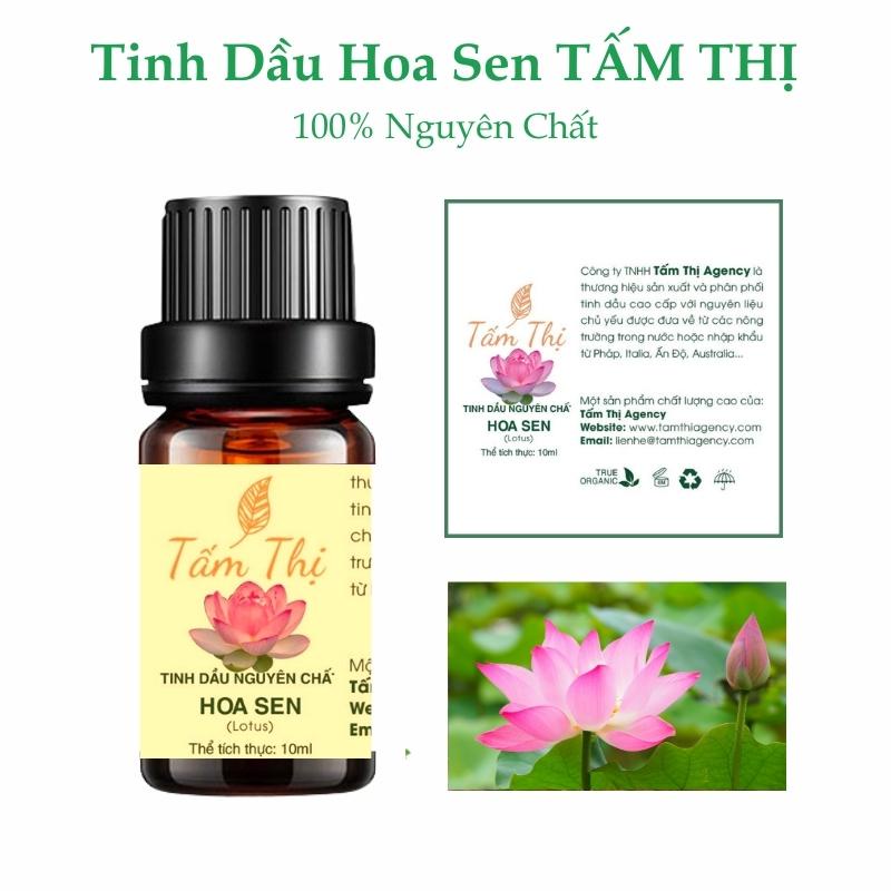 Tinh Dầu Hoa Sen Tấm Thị Tinh Dầu Thiên Nhiên Nguyên Chất 100% Lọ 10ml Giúp Phòng Thơm Mát Đuổi Muỗi Và Côn Trùng