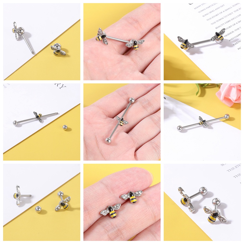 Khuyên xỏ cơ thể làm từ thép không gỉ thời trang cá tính