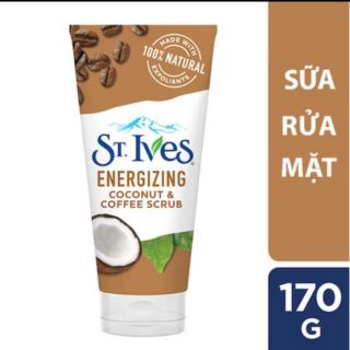 Sữa rửa mặt St.Ives dừa và cà phê 170g