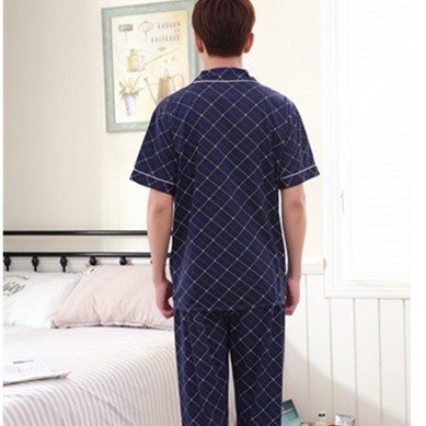Đồ ngủ nam gồm áo tay ngắn + quần dài thời trang hè | BigBuy360 - bigbuy360.vn