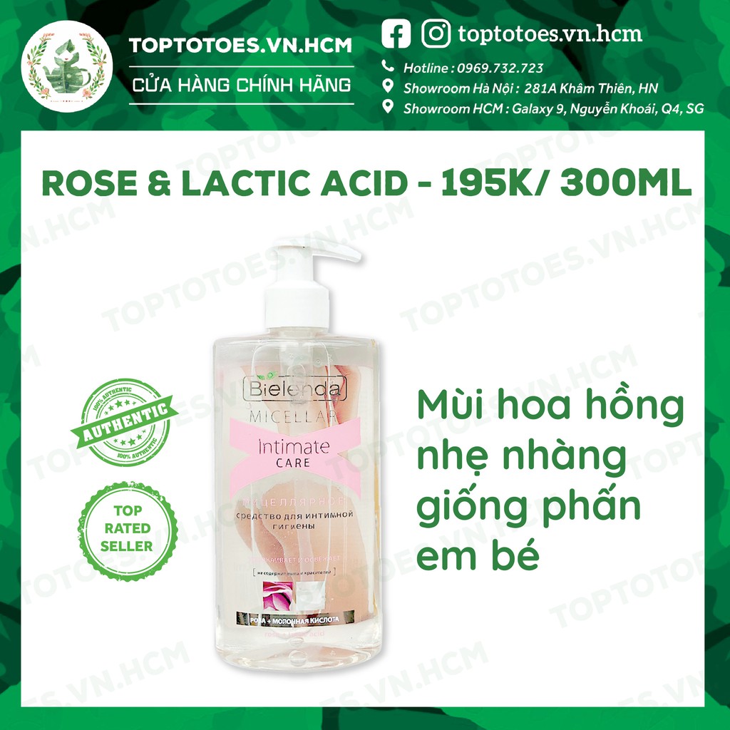 Dung dịch vệ sinh phụ nữ Bielenda Micellar Intimate Care dịu nhẹ, ngừa viêm