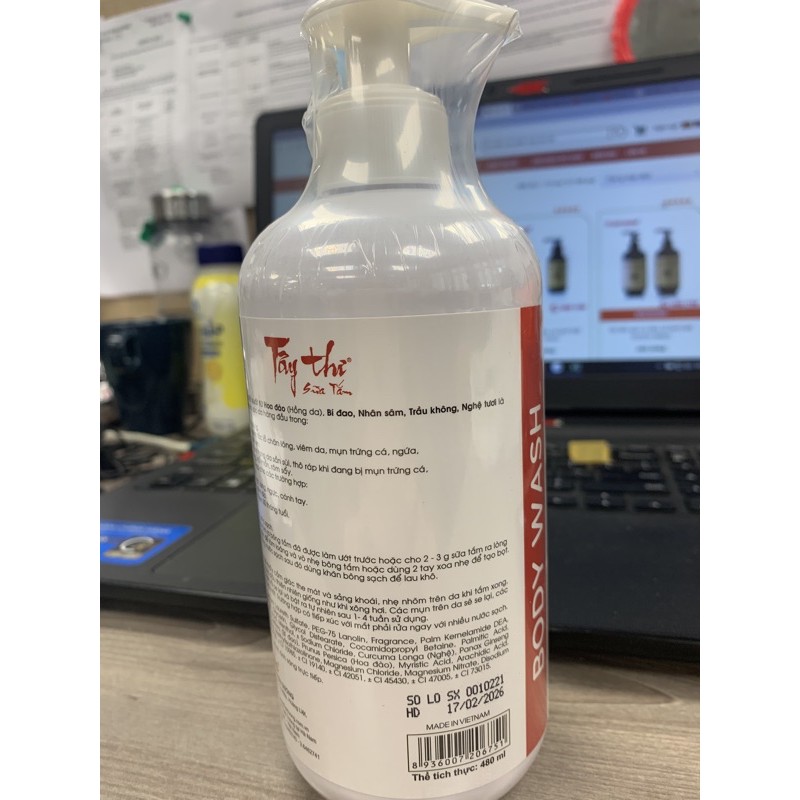 Sữa tắm Tây Thi chai 480ml (chính hãng) | BigBuy360 - bigbuy360.vn