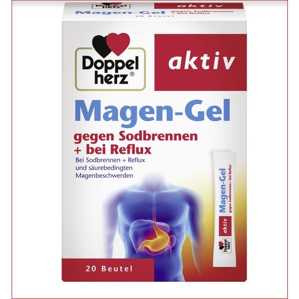 Gel dạ dày Magen-Gel Aktiv ⚡ CAM KẾT HÀNG CHUẨN ⚡ Gel giảm ợ nóng, trào ngược dạ dày Hộp 20 gói - Hàng nội địa Đức
