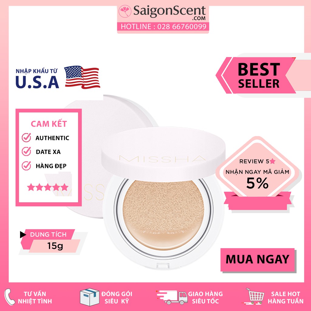 Phấn Nước Missha Magic Cushion Cover Lasting | BigBuy360 - bigbuy360.vn