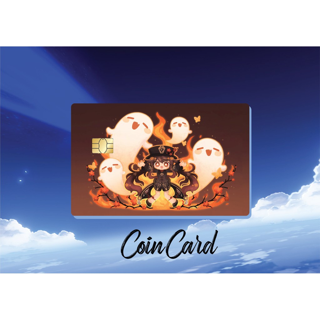 GENSHIN IMPACT 👿 HUTAO   Sticker ,Miếng dán Thẻ ATM, Thẻ Ghi nợ, Tín dụng, Bảo vệ thẻ chung cư | COINCARD