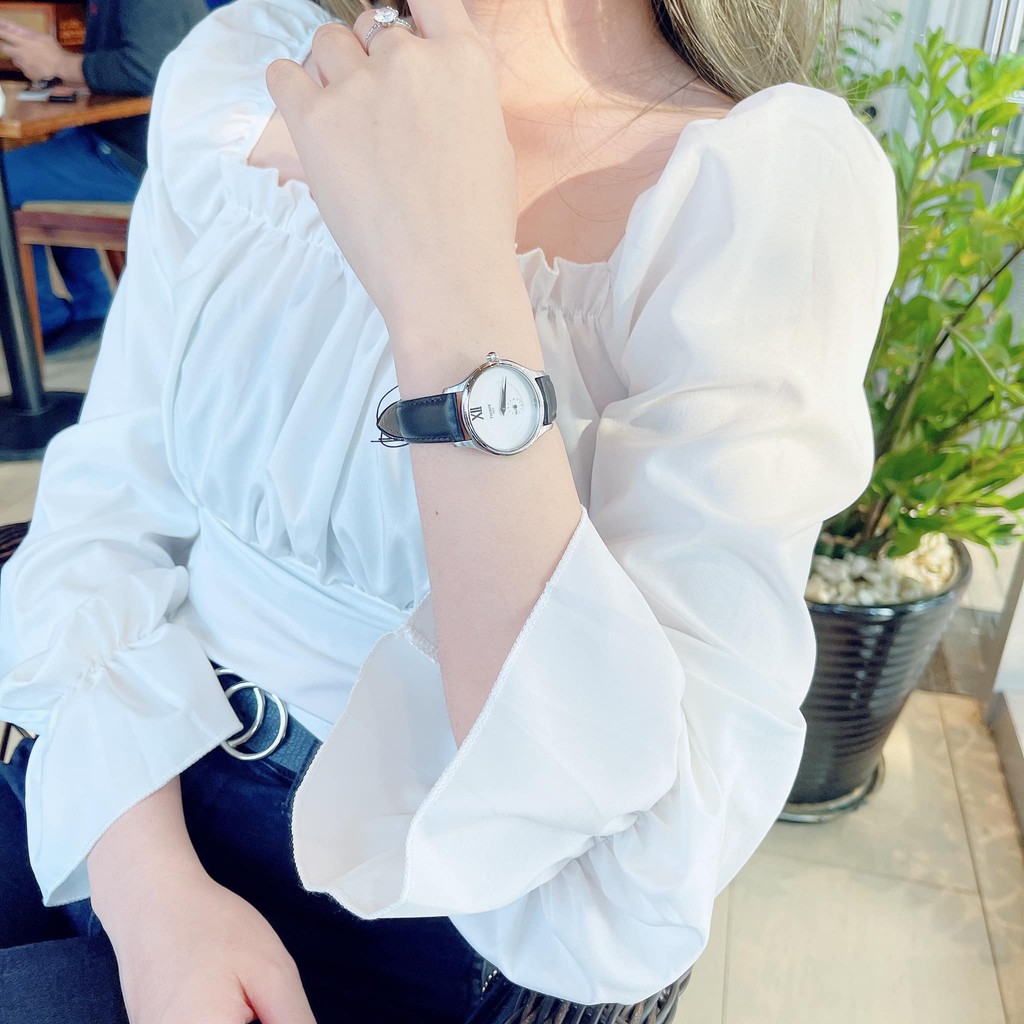 Đồng hồ nữ Tissot Bella dây da đen, mặt oval T1033101603300 ⚜️Hàng Authentic⚜️