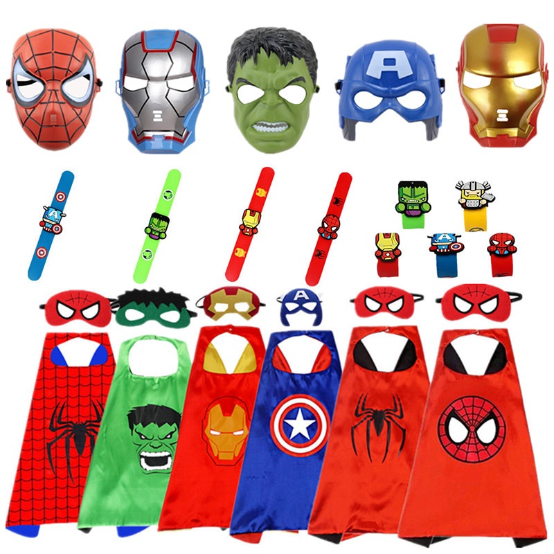Mặt Nạ Hóa Trang Người Nhện / Hulk / Người Sắt 39 Cho Bé Dịp Halloween