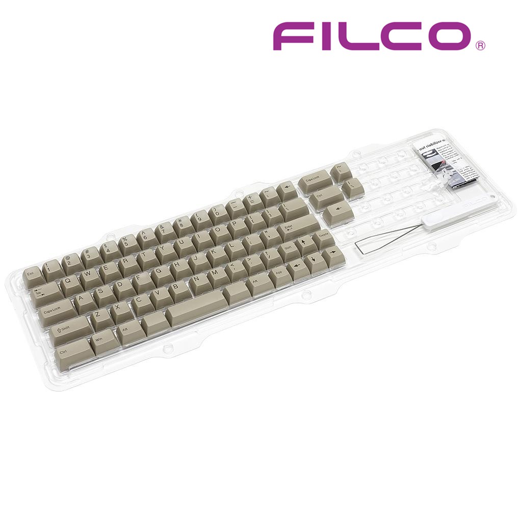 Keycap bàn phím cơ Filco High profile Doubleshot cho Minila - Một màu - Hàng Mỹ