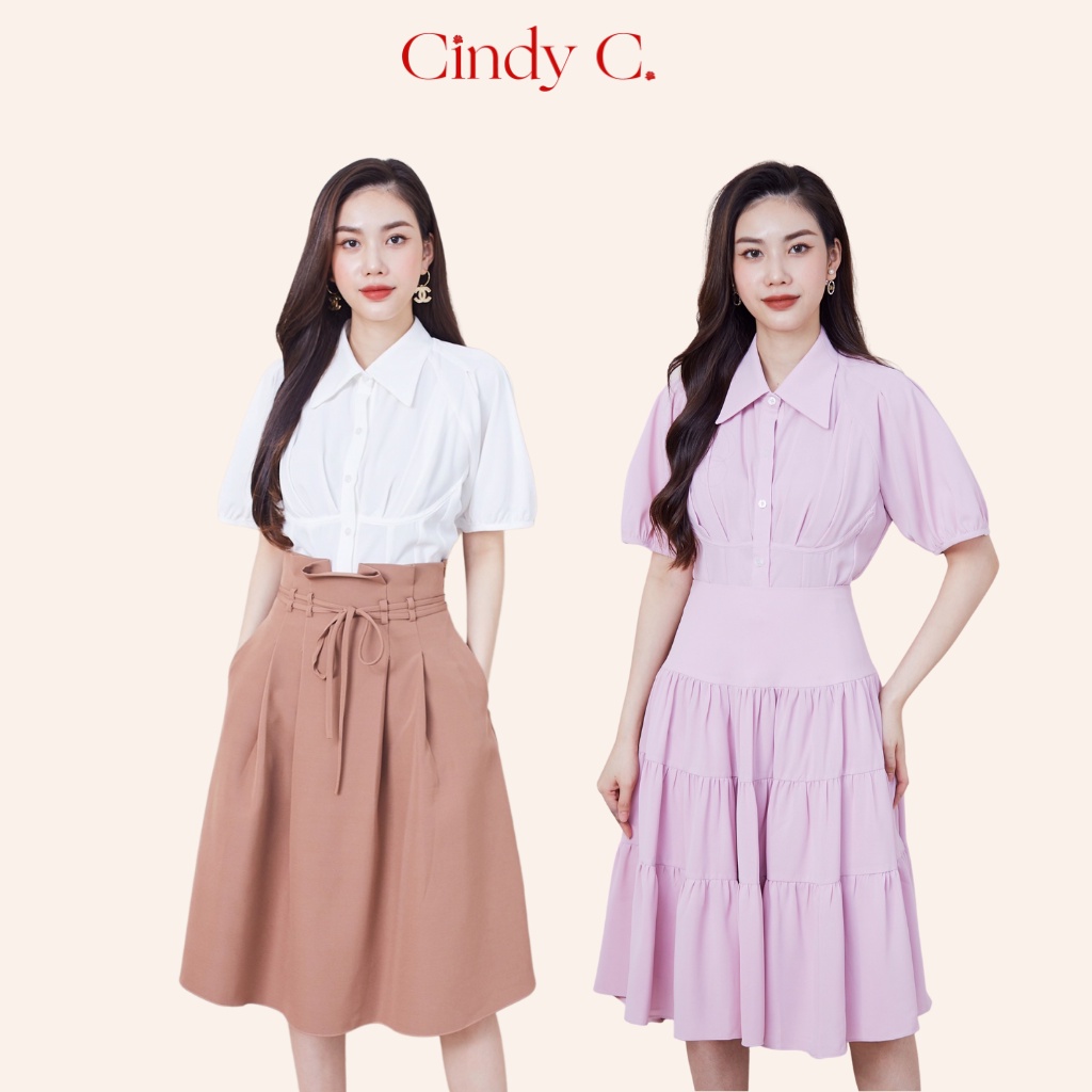 Áo sơ mi Caradoc CINDY C phong cách công sở thanh lịch 680