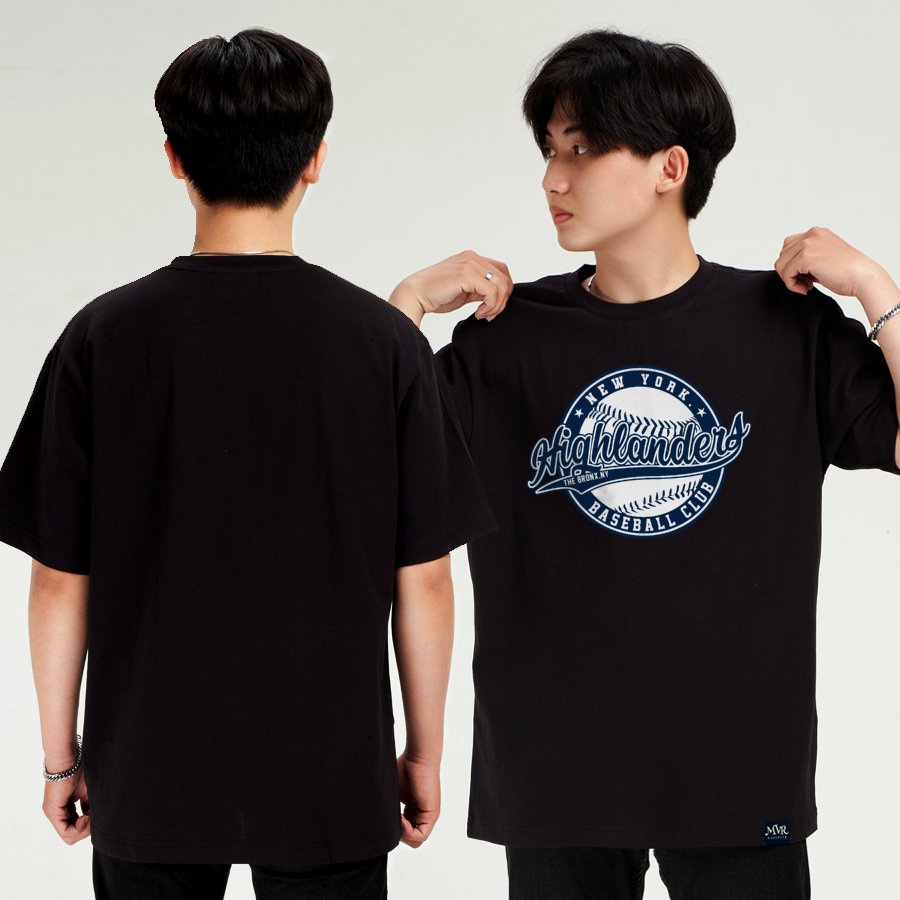 Áo thun nữ nam Unisex cotton thoáng mát phong cách bóng chày MVR KK4033