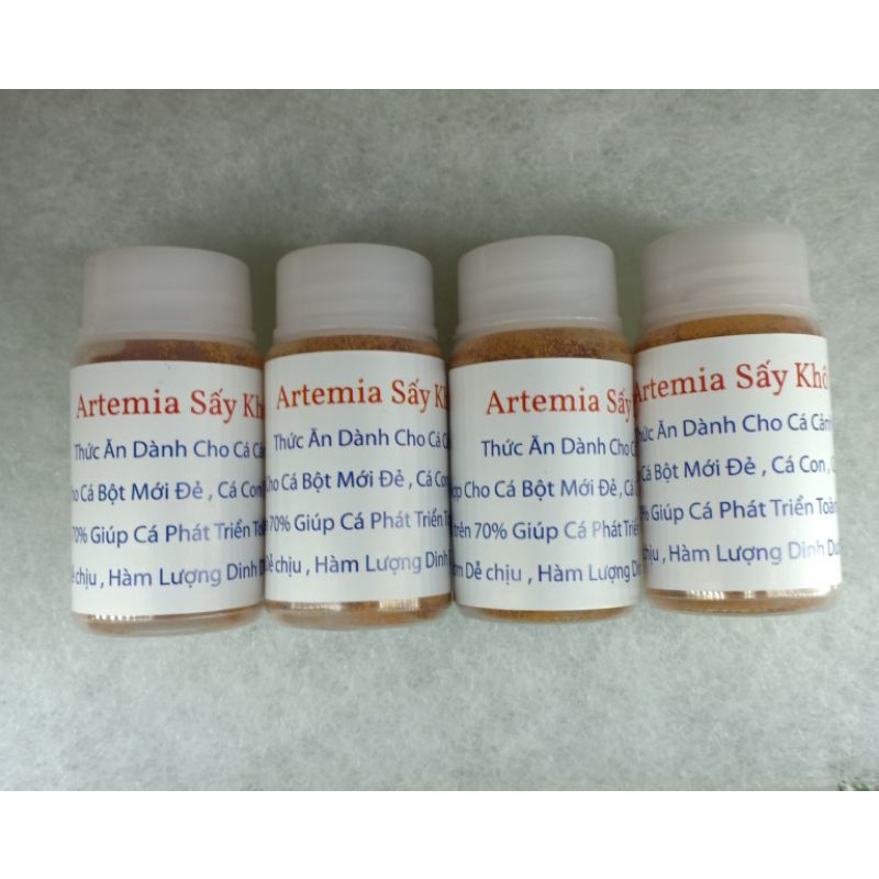 Artemia Bột Sấy Khô Dành Cho Cá Bột - Cá Cảnh Nhỏ - Lọ 10g