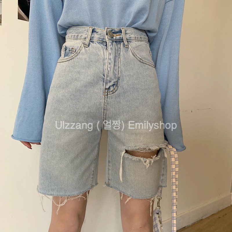 Ulzzang ( 얼짱) - QUẦN SHORT JEANS NỮ