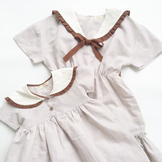 Váy thuỷ thủ cho mẹ và bé Đầm mẹ bé đáng yêu byNayoung