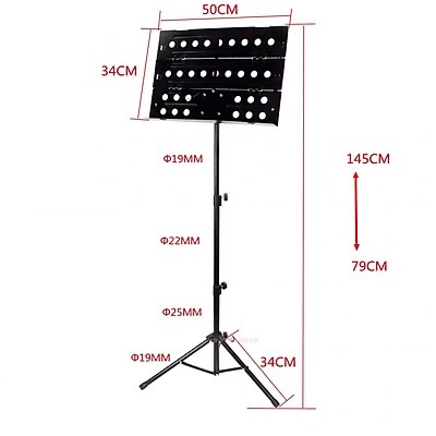 Giá để sách nhạc D1 - Chân giá đỡ bản nhạc, sách nhạc, ipad, điện thoại, menu thực đơn - Chất liệu hợp kim chắc chắc