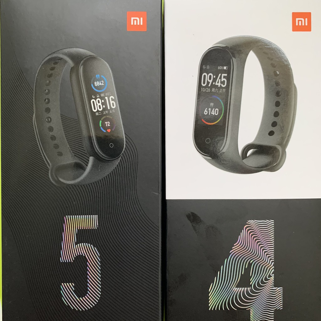 Vòng đeo tay đồng hồ thông minh Xiaomi Mi Band 4/5 - Chính Hãng - BH 12 Tháng [ Có Sẵn ]