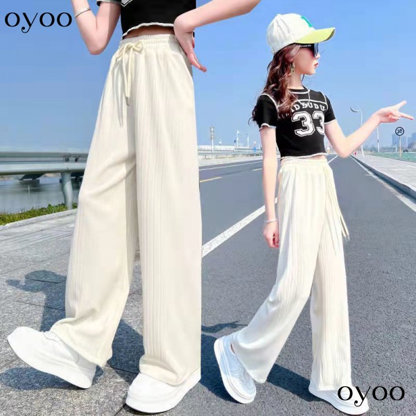 Quần Dài Ống Rộng Dáng Suông Phong Cách Hàn Quốc Thời Trang Mùa Hè Hàng Mới Dành Cho Bạn Gái