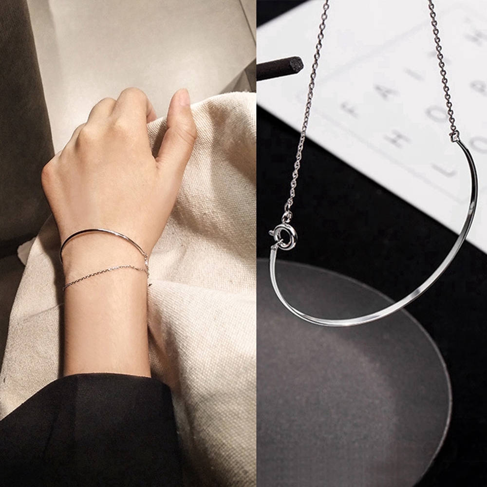 Vòng Tay Tình Bạn Mỏng Kiểu Dáng Đơn Giản Cho Nữ