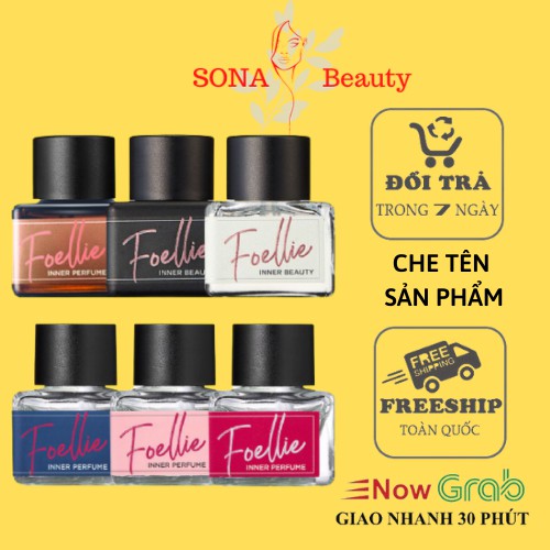 Nước Hoa Vùng Kín FOELLIE 5ml 🦋FREE SHIP🦋 Hương Nước Hoa Thơm Lâu Nhẹ Nhàng Quyến Rũ SONA